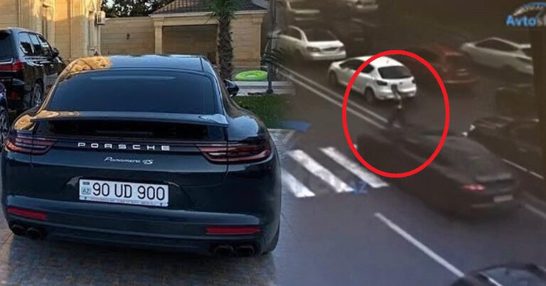 Bakıda “protiv” sürüb keçiddə adam vuran “Porsche”nin 16 yaşlı sürücüsü kimdir? – VİDEO