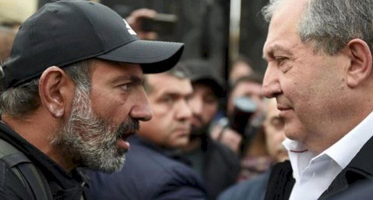 Ermənistan prezidenti Paşinyana qarşı çıxdı