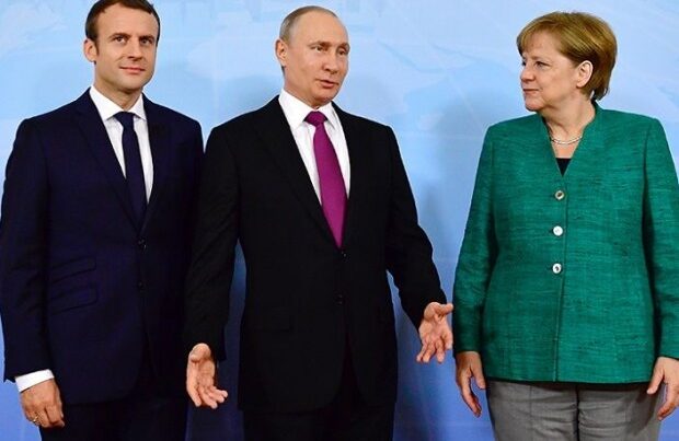 Putin Merkel və Makronla videomüşavirə formatında görüşüb