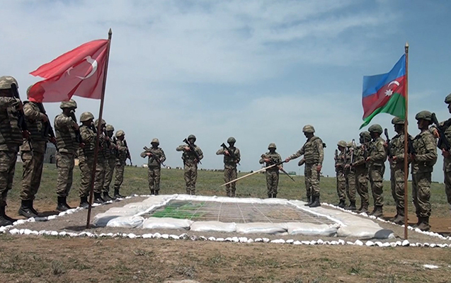 Azərbaycan və Türkiyə hərbçilərinin təlimindən – Video