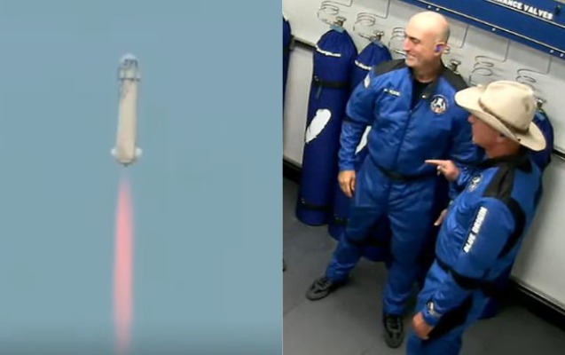 Ceff Bezos kosmosa uçdu – VİDEO