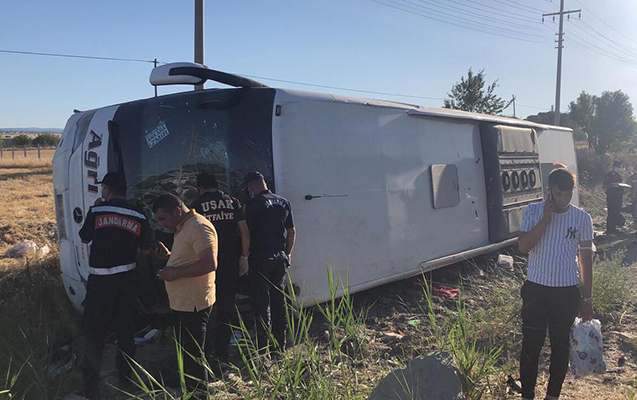 Türkiyədə sərnişin avtobusu aşdı, 30 yaralı – Video