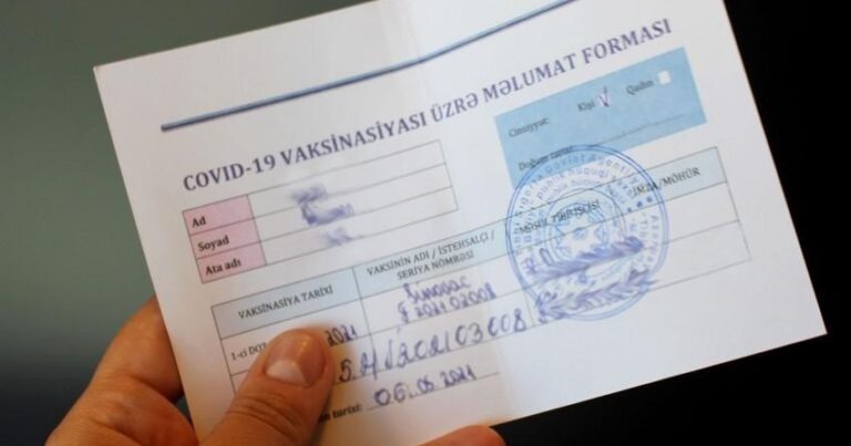Saxta COVID-19 pasportu alanların NƏZƏRİNƏ!