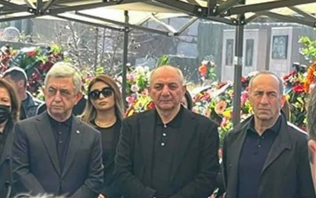 Koçaryanla Sarkisyan Xankəndidə – Foto