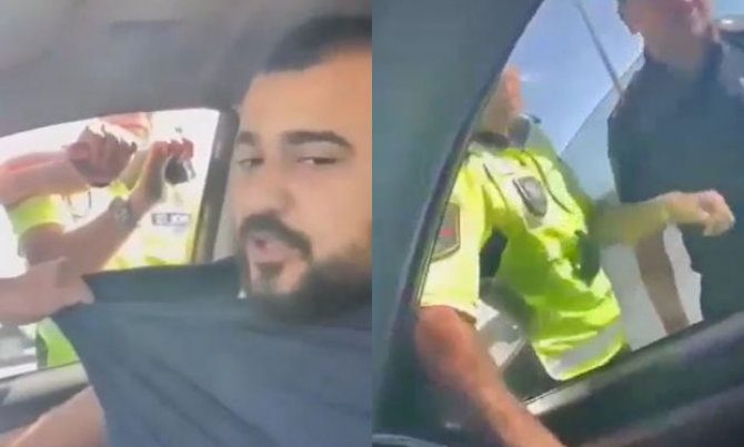 Bakıda yol polisi ilə sürücü arasında insident – VİDEO