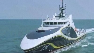 Çin dünyanın ilk süni intellekt və dronları olan pilotsuz gəmisini inşa edib