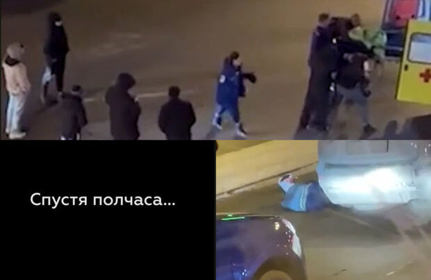 Rusiyada gənc oğlan yarım saat ərzində iki dəfə maşın altına düşdü – VİDEO