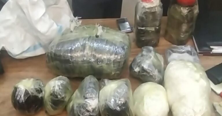 Biləsuvarda 18 kiloqram narkotik və silah-sursat aşkarlanıb – FOTO