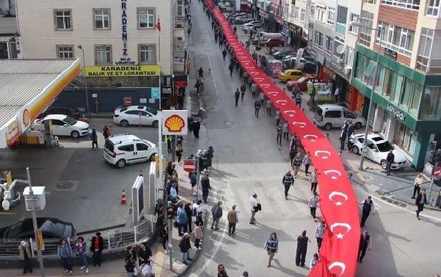 1919 metrlik Türkiyə bayrağı…
