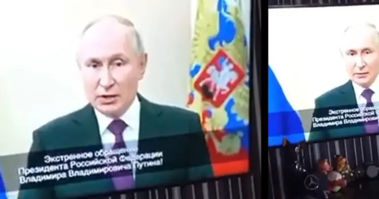 Putinin xalqa saxta müraciətini onun oxşarı çəkibmiş