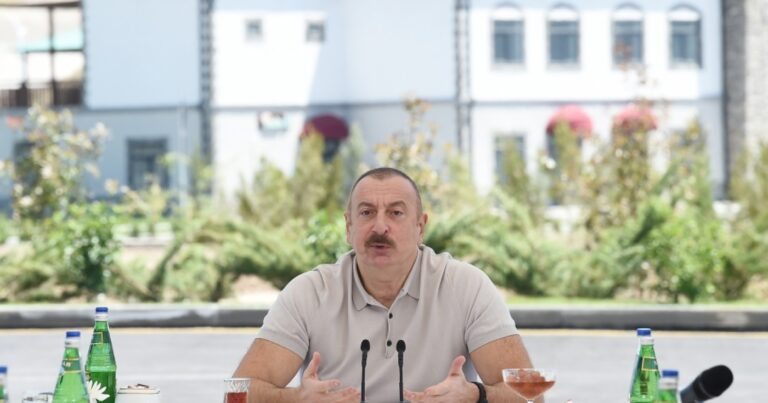 İlham Əliyev Zəngilanda açılış mərasimində iştirak edir