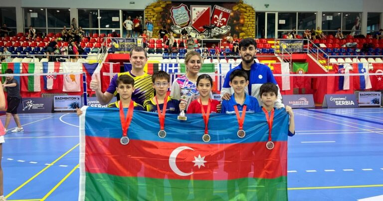 Azərbaycan badmintonçuları Serbiyada beynəlxalq yarışda 4 medal qazanıblar