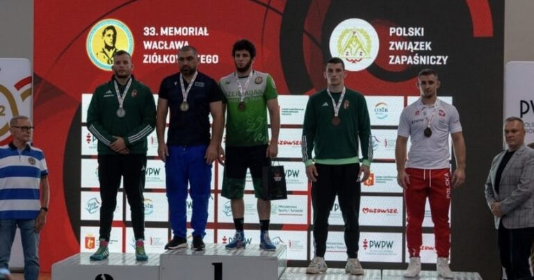 Azərbaycan güləşçiləri Polşada keçirilən beynəlxalq turnirdə 3 medal qazanıb