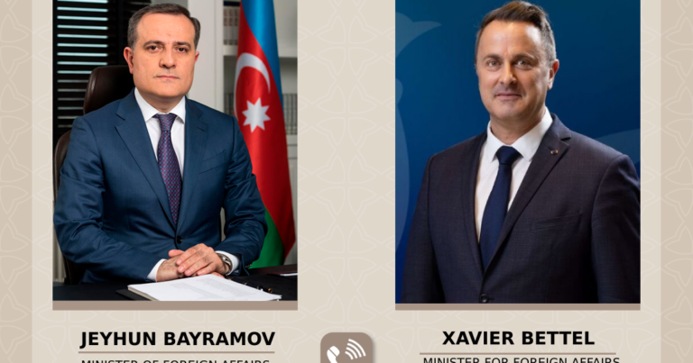 Ceyhun Bayramov və Xavier Bettel arasında telefon danışığı OLDU