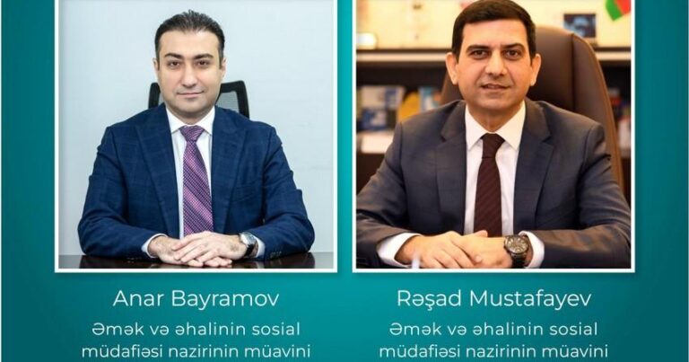 Əmək və əhalinin sosial müdafiəsi nazirinə iki yeni müavin təyin olunub – SƏRƏNCAM