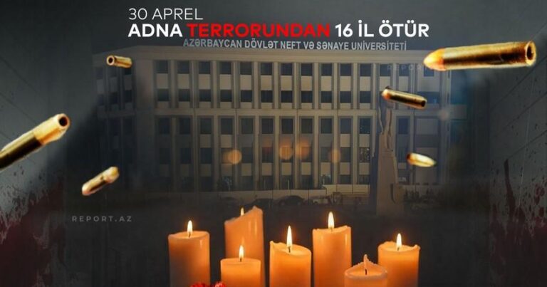 ADNA-da terror aktı törədilməsindən 16 il ötür