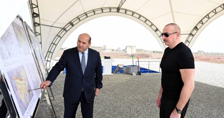 İlham Əliyev Ağdamın Kəngərli kəndinin AÇILIŞNDA