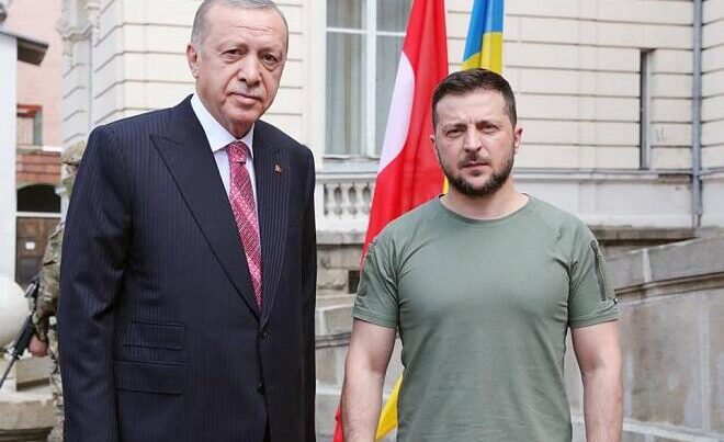 Ərdoğanla Zelenskinin görüşü başladı