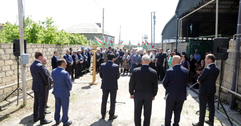 Xudat şəhəri,  4-cü şöbə adlanan əraziyə ilk dəfə təbii qaz verilib – FOTOLAR