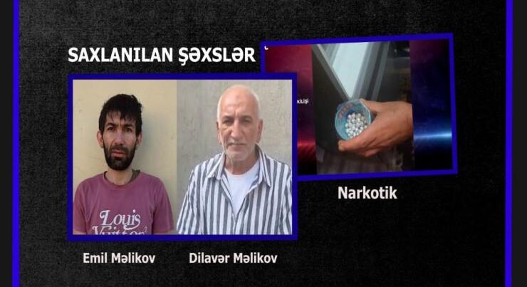 Bakının qəsəbələrində narkotik satan ata və oğul saxlanıldı