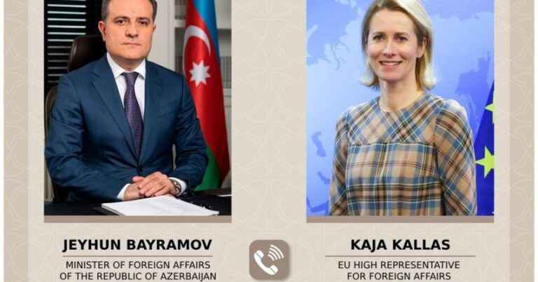 Ceyhun Bayramov və Kaya Kallas İsrail-İran qarşıdurmasını müzakirə edib