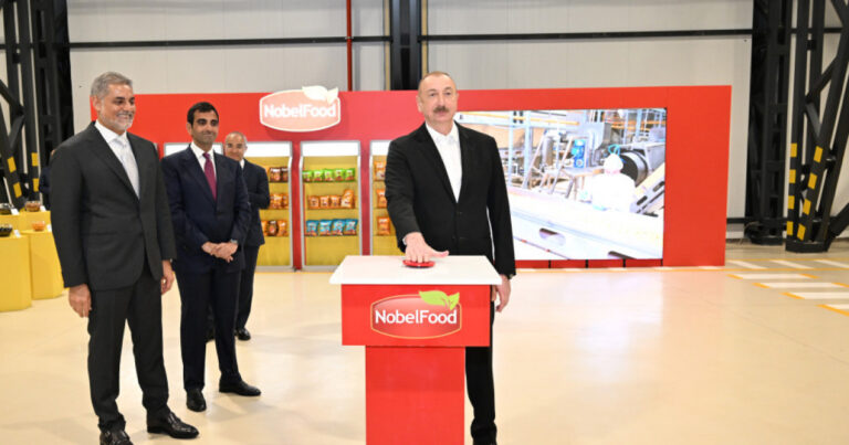 Prezident Bakıda zavod AÇILIŞINDA