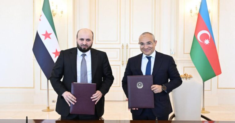 SOCAR ilə Suriya Hökuməti arasında Anlaşma Memorandumu imzalanıb