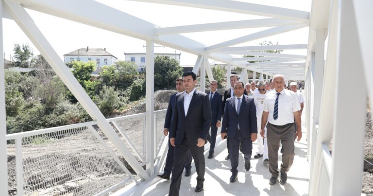 Xaçmazda inşa edilən  yeni piyada körpüsü istifadəyə verilib – FOTOLAR