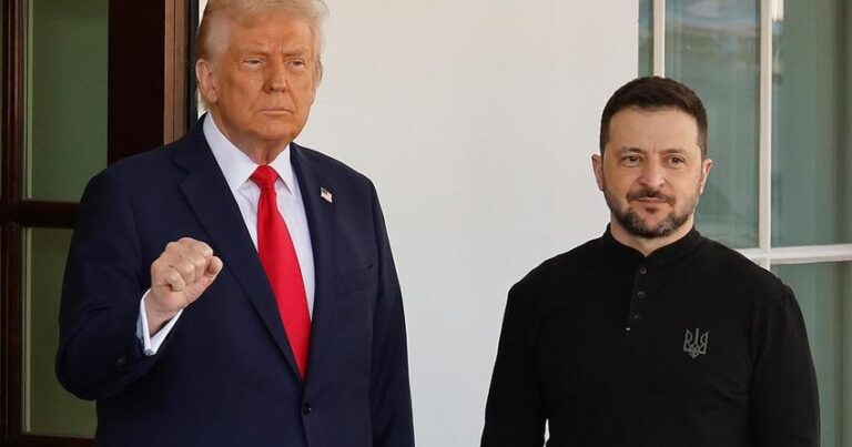 Zelenski Trampla müharibənin dayandırılmasını müzakirə edib