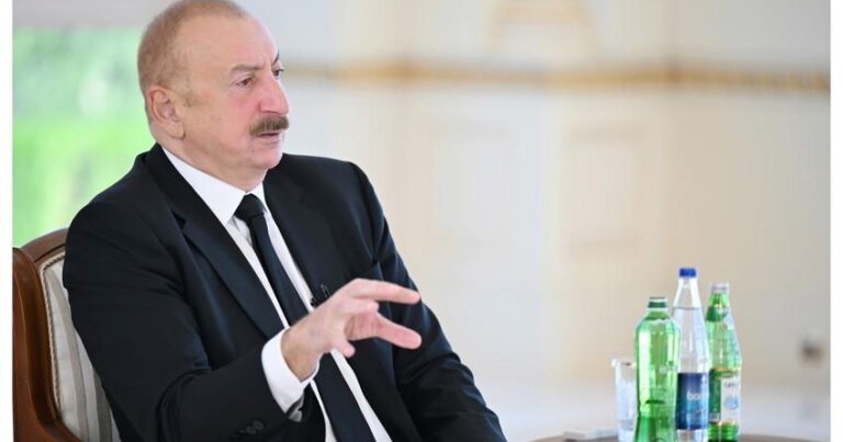 İlham Əliyev Ermənistanla sülh sazişinin imzalanmasının şərtini açıqlayıb