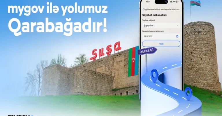 Qarabağa səfər üçün “mygov” üzərindən də icazələr veriləcək
