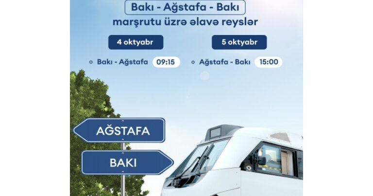 Bakı–Ağstafa-Bakı marşrutunda əlavə reyslər