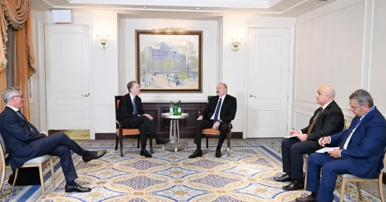 Prezident İlham Əliyev “Brookfield Asset Management” şirkətinin baş icraçı direktoru ilə görüşüb