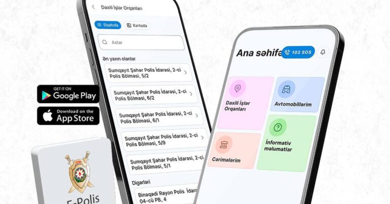 E-Polis mobil tətbiqində yenilik E-Polis mobil tətbiqində yenilik