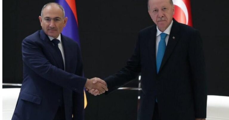 Ərdoğan Paşinyanla Çində görüşüb
