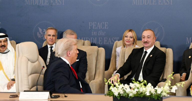 Prezident Yaxın Şərq Sülh Sammitində iştirakı ilə bağlı paylaşım etdi