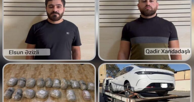 Masallıda narkotiki evakuatorla daşımağa cəhd edən şəxslər tutulub
