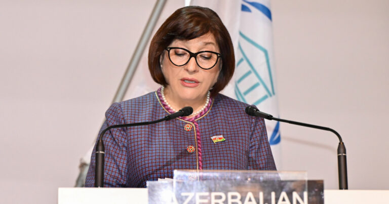 Spiker Parlamentlərarası İttifaqın 151-ci Assambleyasında çıxış etdi