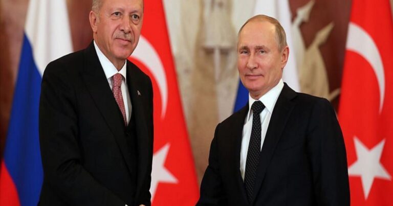 Ərdoğan Aşqabadda Putinlə görüşüb