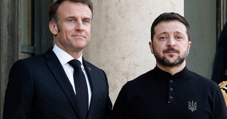 Zelenski Makronla görüşdü Zelenski Makronla görüşdü