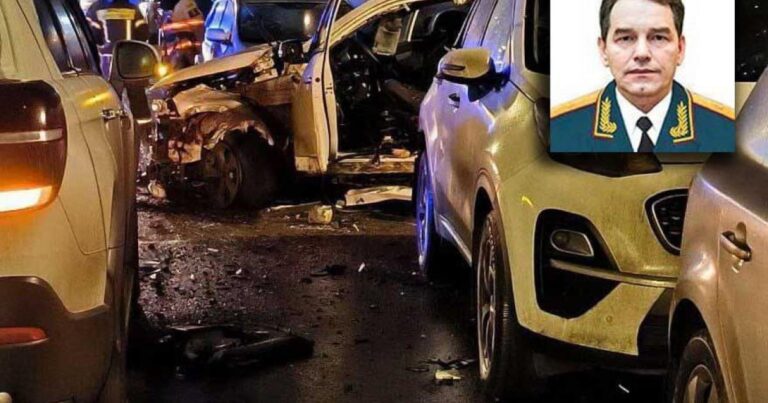 Rusiya ordusunun generalının avtomobili partladılıb