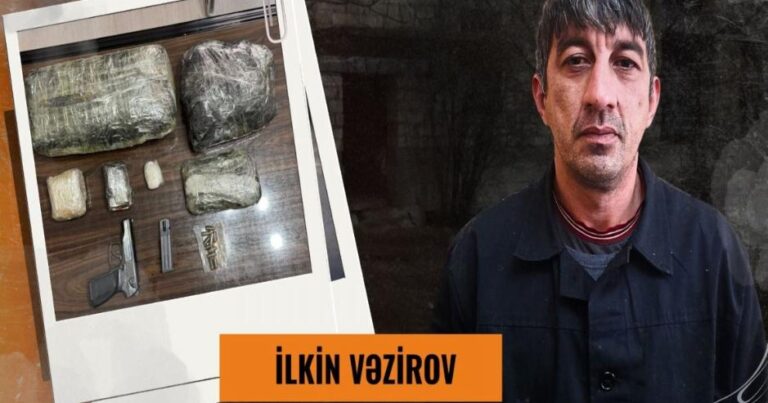 Narkotik satışı ilə məşğul olan silahlı şəxs saxlanılıb