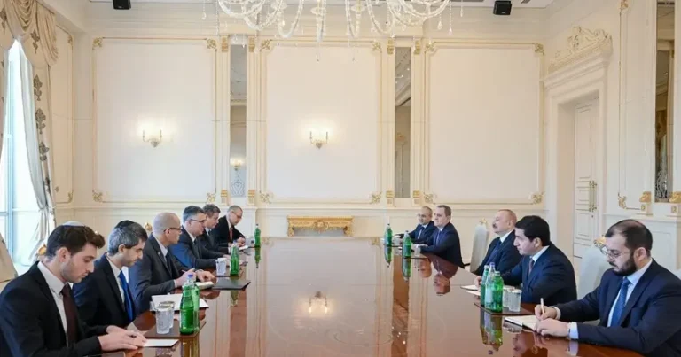 Prezident İlham Əliyev İsrailin XİN başçısını qəbul edib