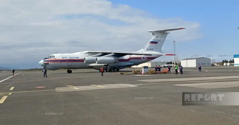 İrana humanitar yardım aparan Rusiya təyyarəsi Lənkəranda eniş edib