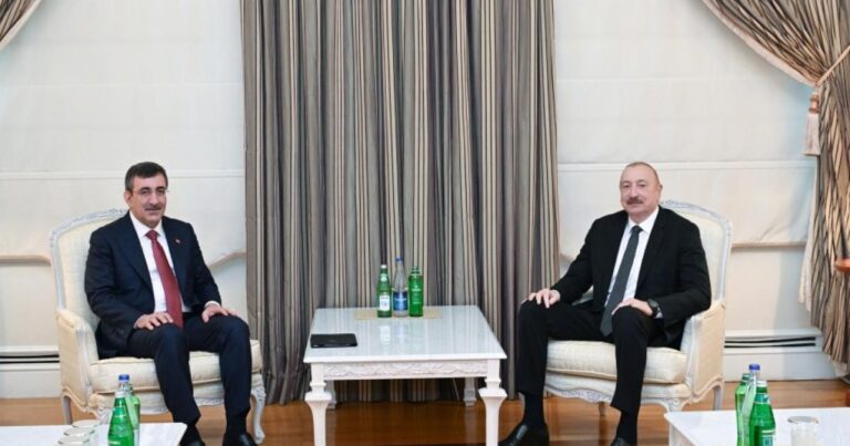 Azərbaycan Prezidenti Cevdet Yılmazı qəbul edib