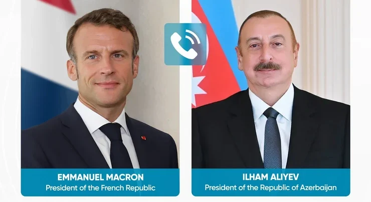 Emmanuel Makron Azərbaycan Prezidentinə zəng edib