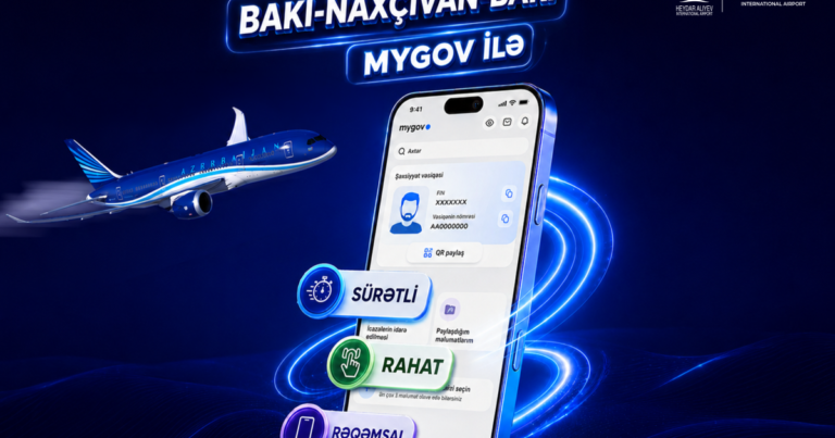 Bakı–Naxçıvan aviareyslərində “mygov”la qeydiyyat başladı Bakı–Naxçıvan aviareyslərində “mygov”la qeydiyyat başladı