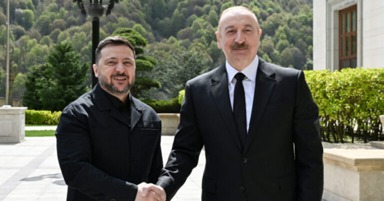 Zelenski İlham Əliyevə təşəkkür etdi