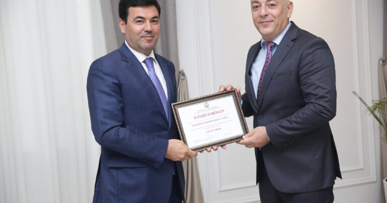 “ARB Genəş”in direktoru Məhsim Məhsimov təltif edilib – FOTOLAR