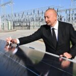 Prezident “Qobustan” Günəş Elektrik Stansiyasının açılışında – FOTOLAR